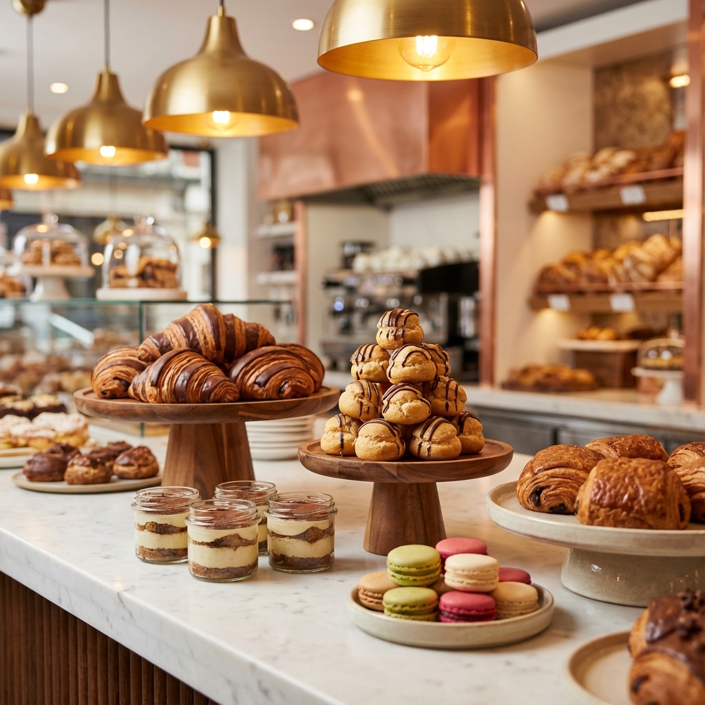 Elegant dessert display